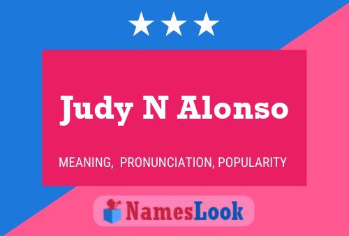 Judy N Alonso 名字海报