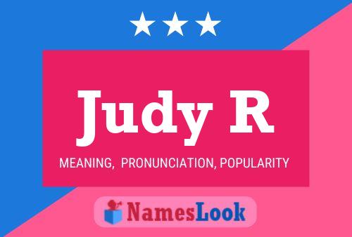 Judy R 名字海报