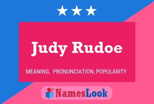 Judy Rudoe 名字海报