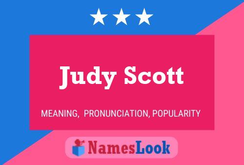 Judy Scott 名字海报