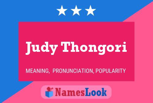 Judy Thongori 名字海报