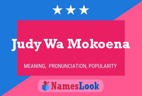 Judy Wa Mokoena 名字海报