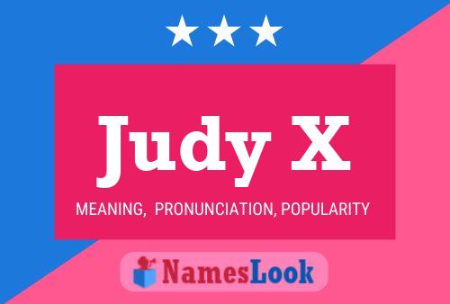 Judy X 名字海报