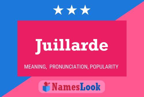 Juillarde 名字海报