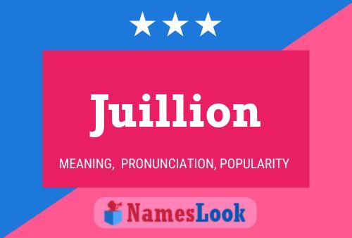 Juillion 名字海报