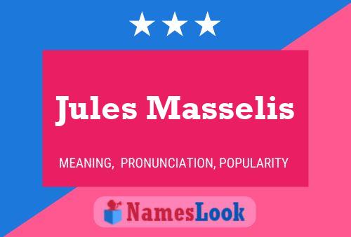 Jules Masselis 名字海报