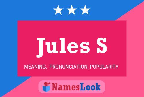 Jules S 名字海报