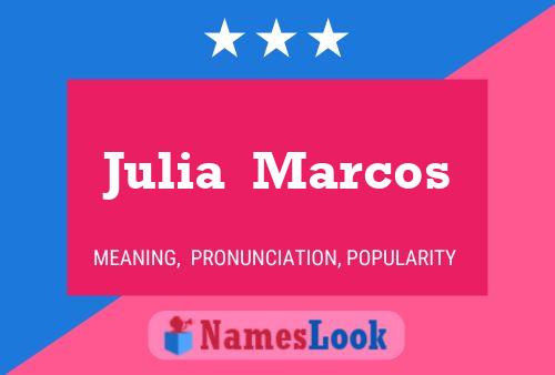 Julia  Marcos 名字海报