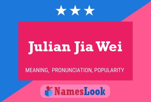 Julian Jia Wei 名字海报