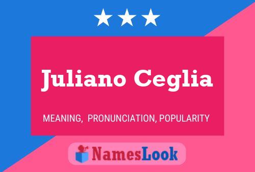 Juliano Ceglia 名字海报