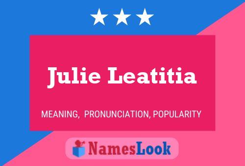 Julie Leatitia 名字海报