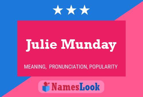 Julie Munday 名字海报