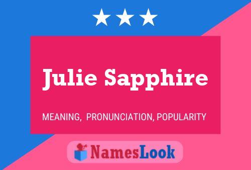 Julie Sapphire 名字海报