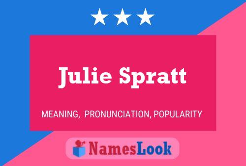 Julie Spratt 名字海报