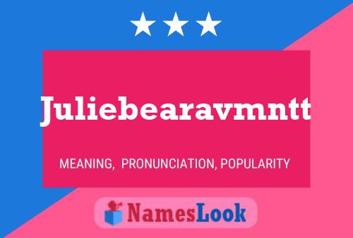 Juliebearavmntt 名字海报