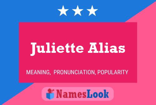 Juliette Alias 名字海报