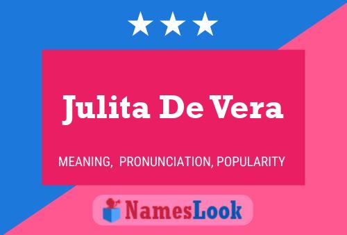 Julita De Vera 名字海报