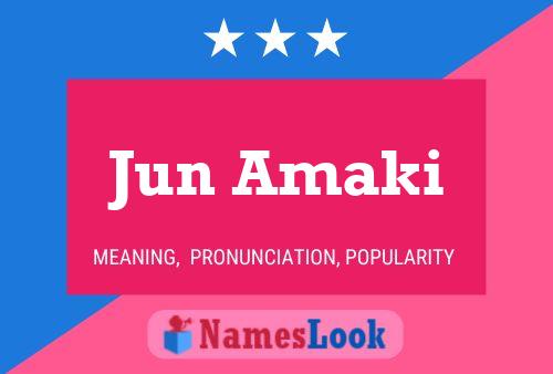 Jun Amaki 名字海报