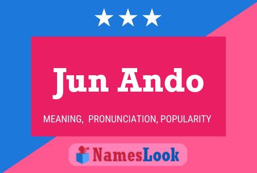 Jun Ando 名字海报