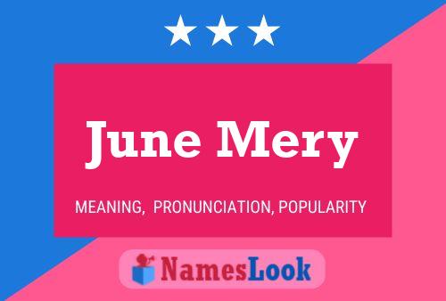 June Mery 名字海报