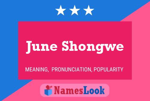 June Shongwe 名字海报