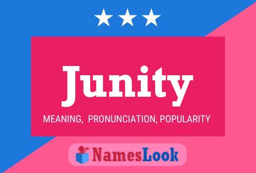 Junity 名字海报