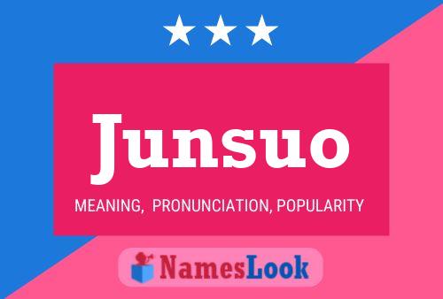 Junsuo 名字海报