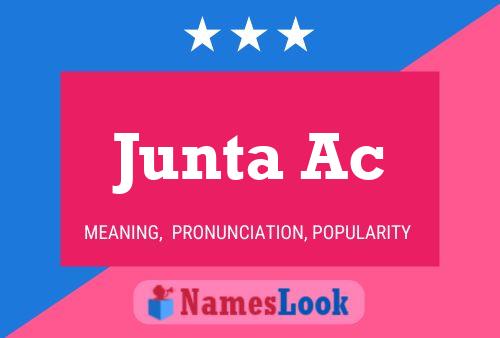 Junta Ac 名字海报