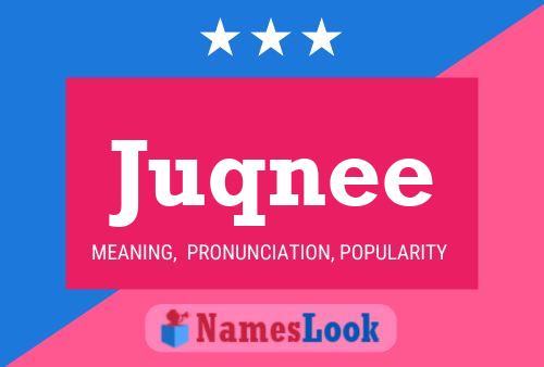 Juqnee 名字海报