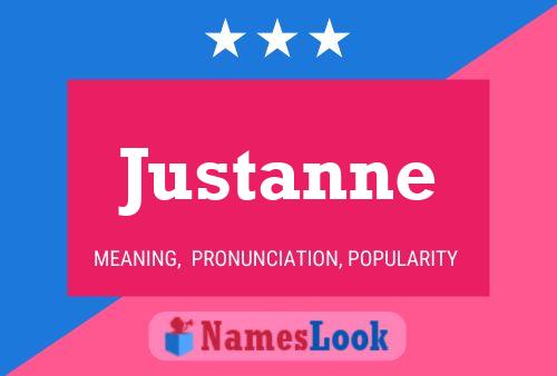 Justanne 名字海报