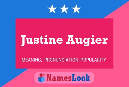 Justine Augier 名字海报