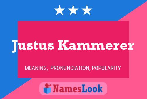 Justus Kammerer 名字海报