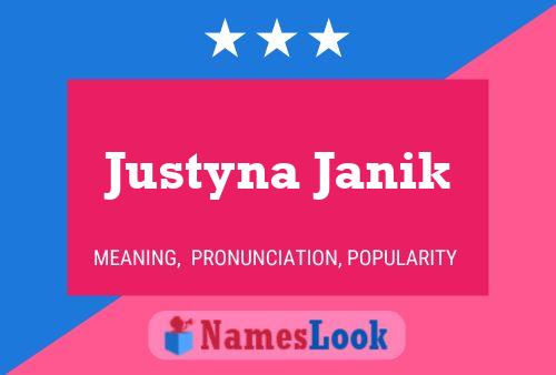 Justyna Janik 名字海报