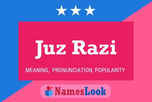 Juz Razi 名字海报