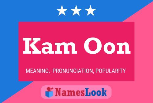 Kam Oon 名字海报