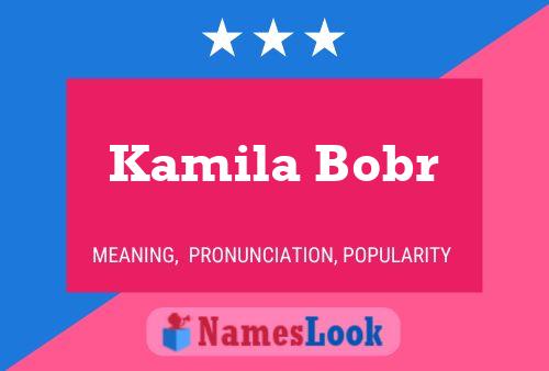 Kamila Bobr 名字海报