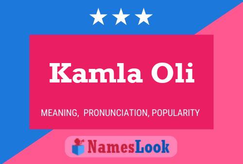 Kamla Oli 名字海报