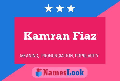 Kamran Fiaz 名字海报