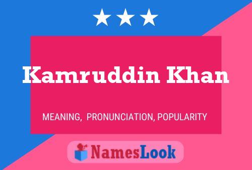 Kamruddin Khan 名字海报