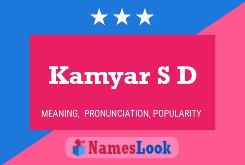 Kamyar S D 名字海报