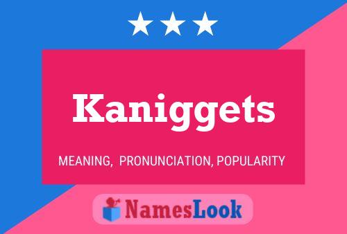 Kaniggets 名字海报