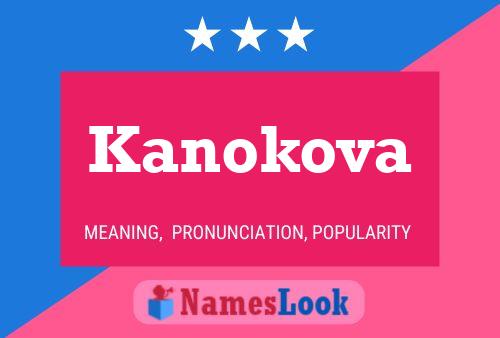 Kanokova 名字海报