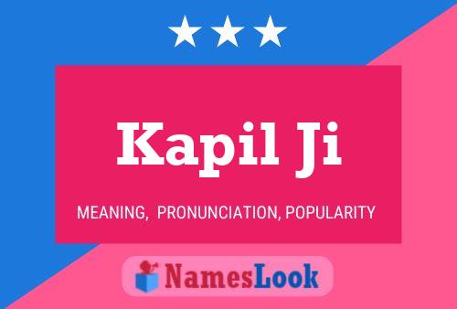 Kapil Ji 名字海报