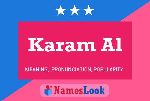 Karam Al 名字海报