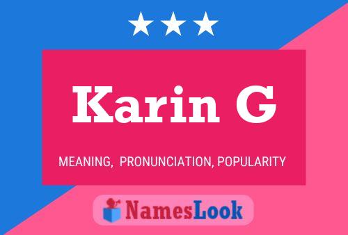 Karin G 名字海报