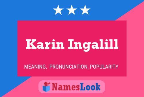 Karin Ingalill 名字海报