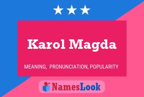 Karol Magda 名字海报