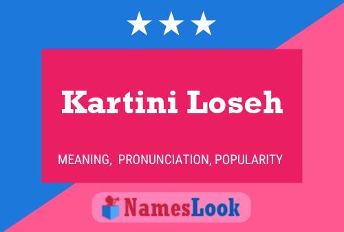 Kartini Loseh 名字海报