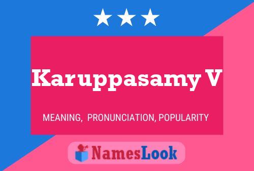 Karuppasamy V 名字海报