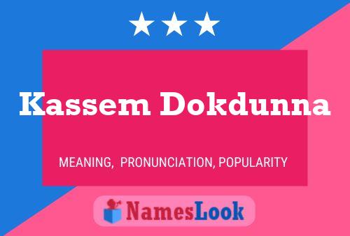 Kassem Dokdunna 名字海报